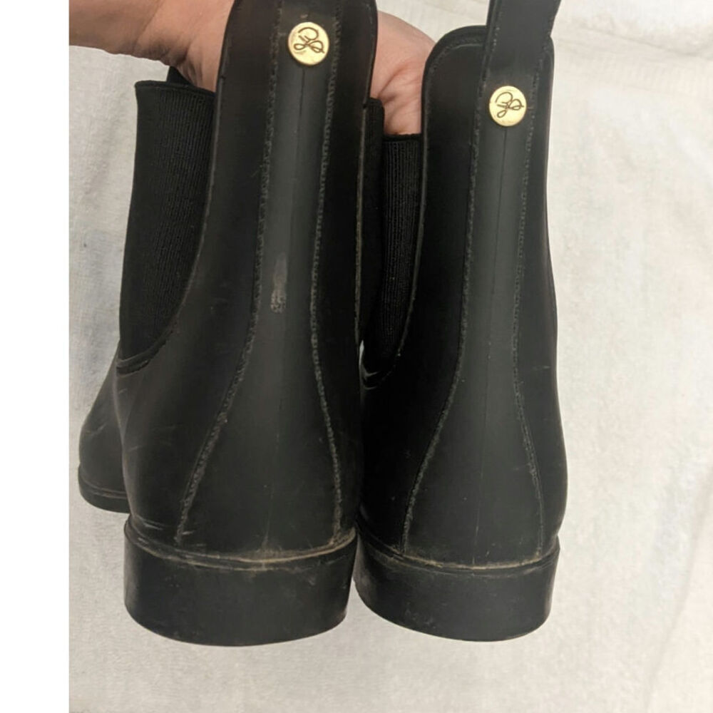 Sam Edelman Black Chelsea Ankle Boots, Size 10, Waterproof - Picture 6 of 7